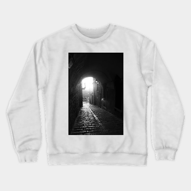 Via Teatro. An Archway in Calascibetta, Sicily. 2012 Crewneck Sweatshirt by IgorPozdnyakov